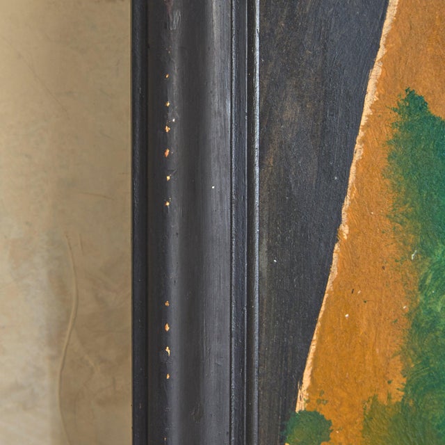 French Oil on Board Cubist Seascape Painting by Patrick Leroy, 1970s For Sale - Image 10 of 11