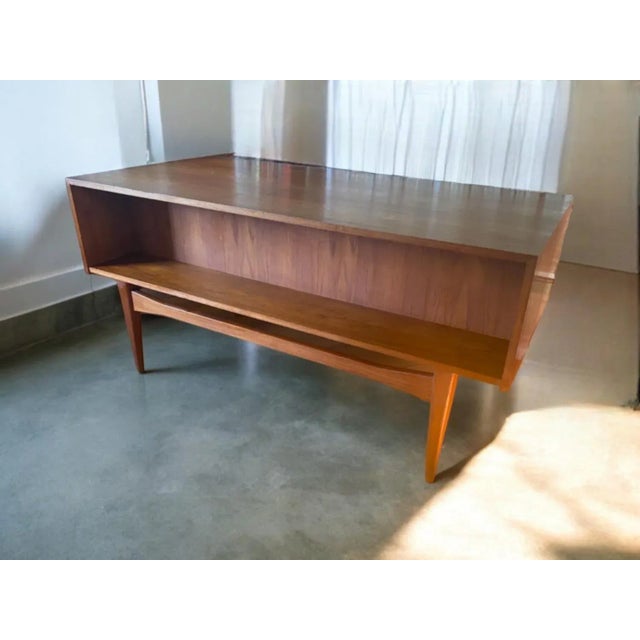 Vintage Executive Desk Teak, 1960s For Sale - Image 9 of 13