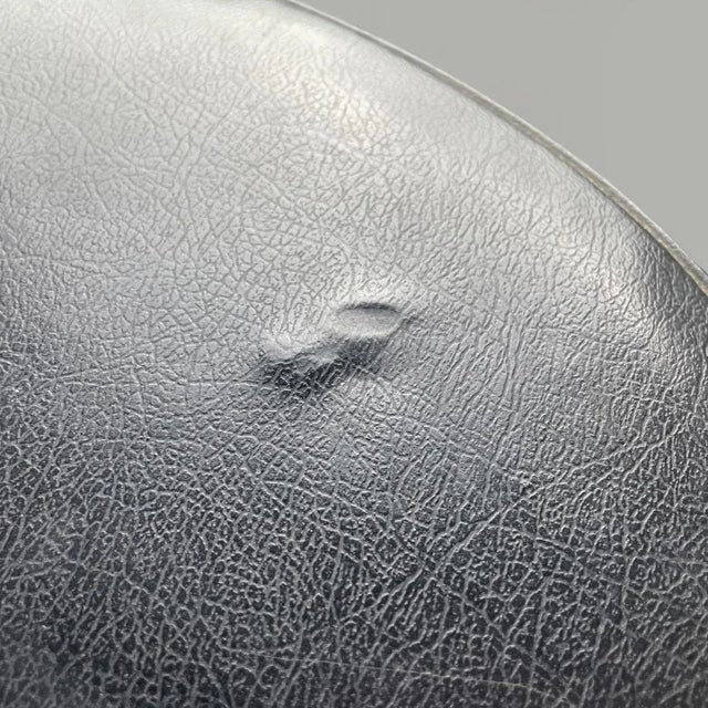 Italian Space Age Black and White High Bar Stool, 1960s For Sale - Image 10 of 11