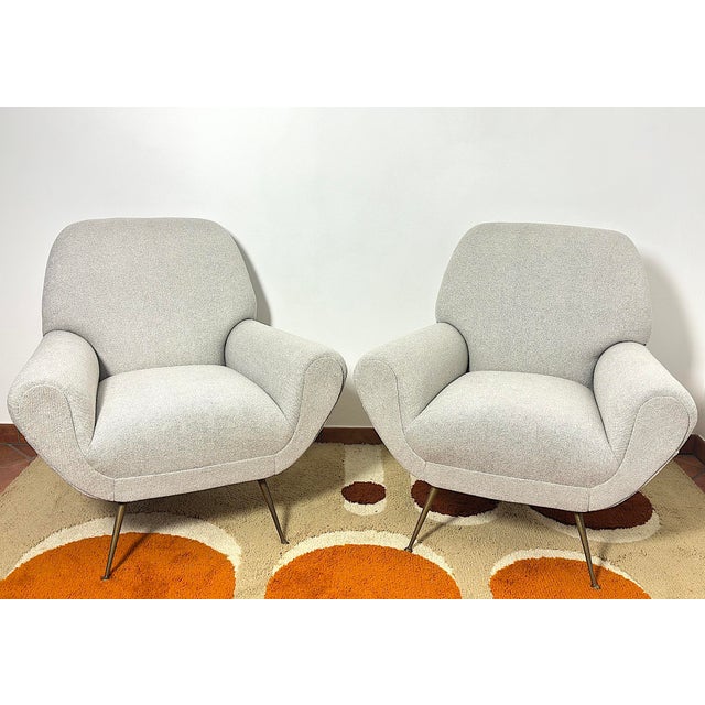 Gigi Radice Armchairs by Minotti, Italy, 1950s, Set of 2 For Sale - Image 11 of 14