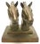 1930’s heavy vintage bronze finished cast metal FRANKART double horse head letter holder. Handsome!