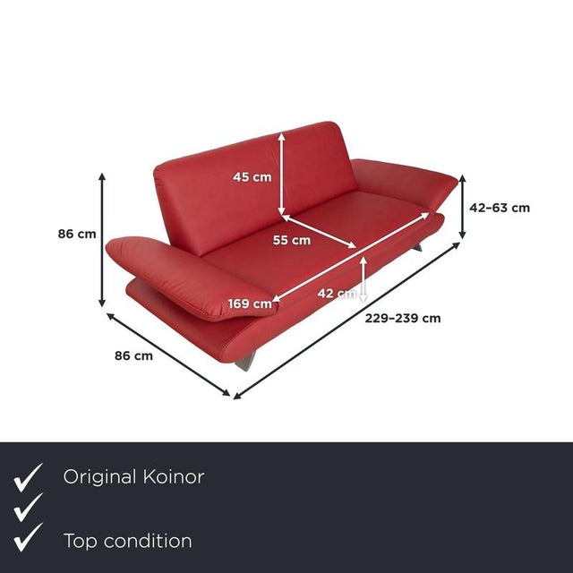with this Koinor Rossini three-seater sofa, you're getting a piece of furniture whose invitingly rounded shapes and...