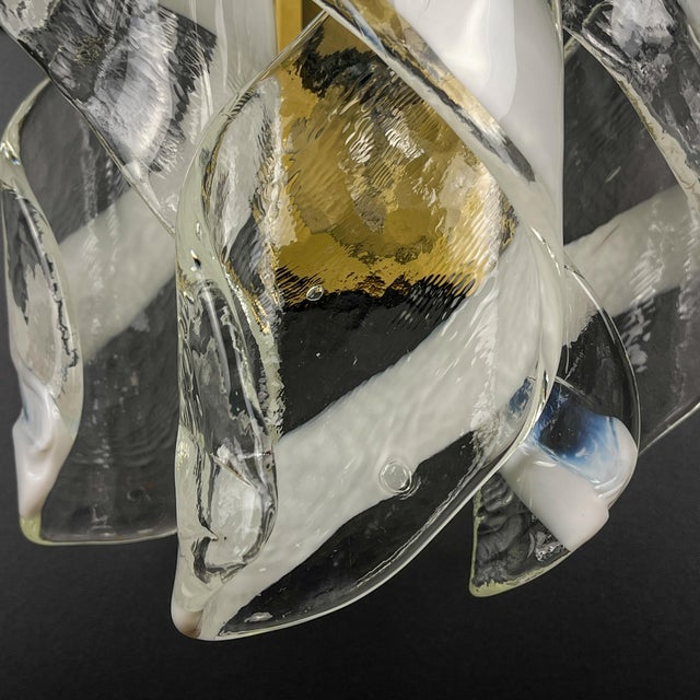 Vintage Murano Wall Lamp Torciglioni by Avmazzega, Italy, 1970s For Sale - Image 12 of 18