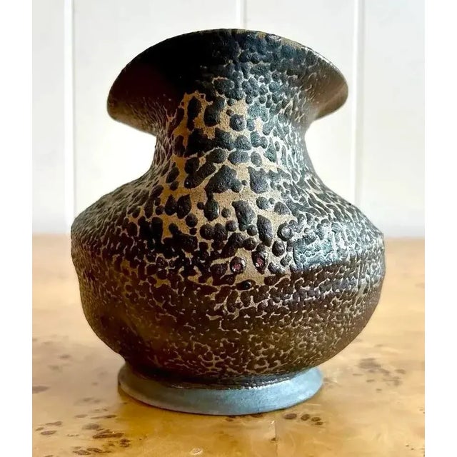 Vintage Boho Ceramic Vessel For Sale In West Palm - Image 6 of 7