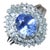Late 20th Century Rare 2.09ct Gia Ceylon No Heat Sapphire & 0.69ct Diamond Platinum Ring Size 5.25 For Sale