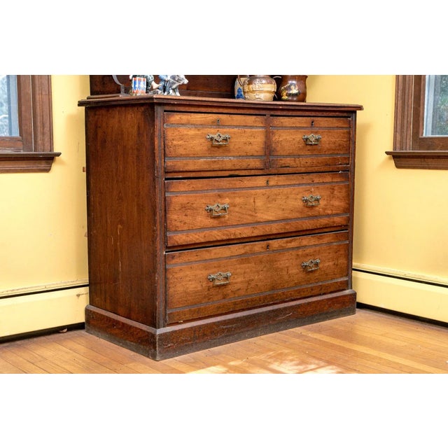 Victorian Antique Victorian Period Cupboard Storage Cabinet For Sale - Image 3 of 9