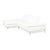 Animal Skin White Leather Corner Sofa and Ottoman from Willi Schillig, Set of 2 For Sale - Image 7 of 18