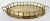 Large vintage brass tray featuring faux bamboo detail to rail and handles. Classic oval shape. Lovely patina. 33