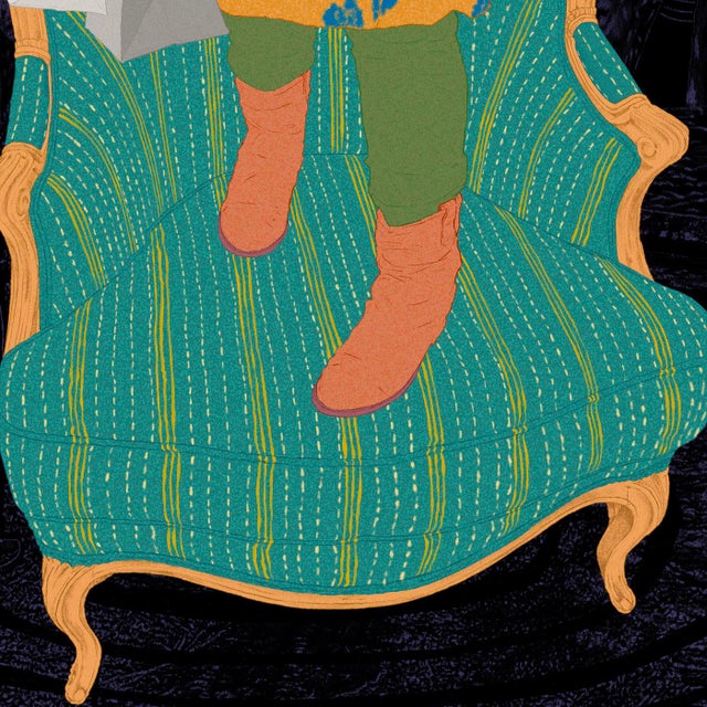 Figurative Lawrence by Steve Moors 30"x60" Ready to Hang For Sale - Image 3 of 8