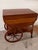 Mid-Century Modern Mid 20th Century Walnut Drop Leaf Tea Table/Bar Cart For Sale - Image 3 of 12