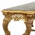 Gold French Louis XV Style Console Table in Gold Leaf Gilded Wood and Marble, 1890s For Sale - Image 8 of 18