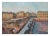 Mid 20th Century "Pont Neuf, After Pissarro" French Impressionist Style Street Scene Painting For Sale - Image 4 of 4