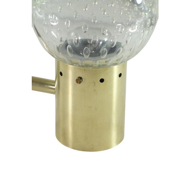 Gold Murano Glass and Brass Wall Lamp by Gino Sarfatti for Arteluce, 1950s For Sale - Image 8 of 10
