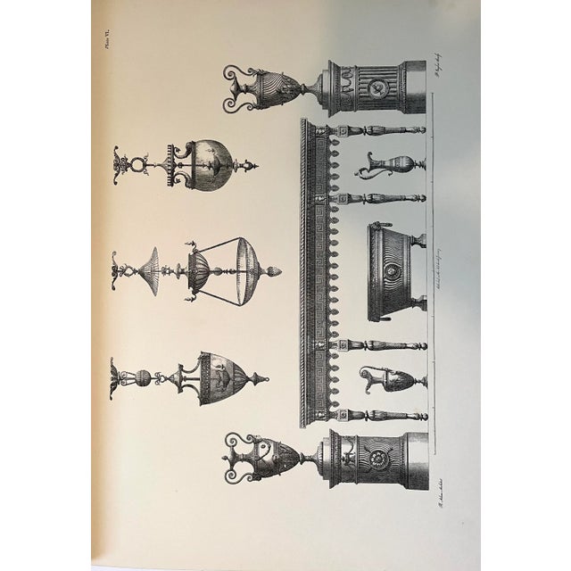 The Decorative Work of Robert & James Adam Illustrating Decoration and Furniture From Their Works in Architecture Published 1778 to 1812. For Sale - Image 9 of 13