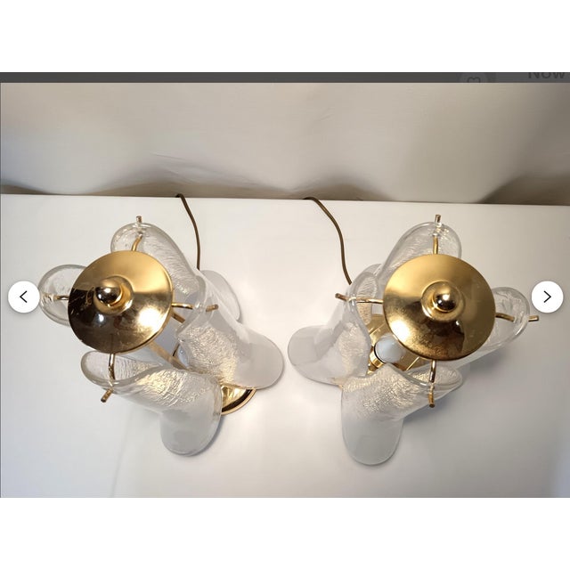 Gold Hollywood Regency Table Lamps, 1980s, Set of 2 For Sale - Image 8 of 11