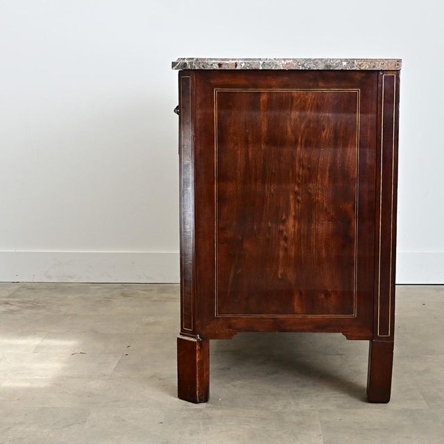 French 19th Century Mahogany Marble-top Commode For Sale - Image 16 of 16