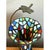 Vintage Stained Glass and Metal Table Lamp For Sale - Image 10 of 12