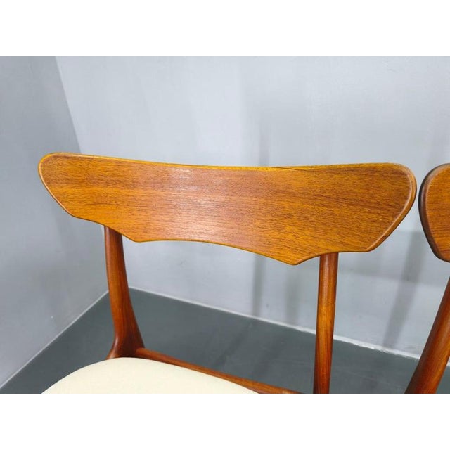 Wood Vintage Danish Teak Dining Chairs by Schionning & Elgaard, 1960s, Set of 4 For Sale - Image 7 of 15