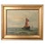 Blue Marine Scene with Sailing Ship, 1890s-1910s, Painting on Canvas, Framed For Sale - Image 8 of 8