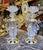 Italian Style Luxury Brass and Crystal Candlestick Set of 2 Decorative Accent For Sale - Image 4 of 4