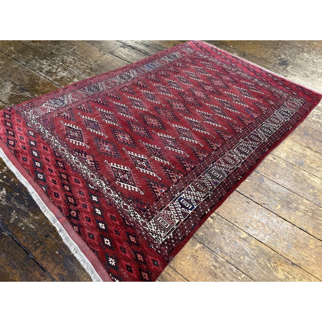 Antique Turkmen Yomut Rug, 1890s For Sale - Image 5 of 18