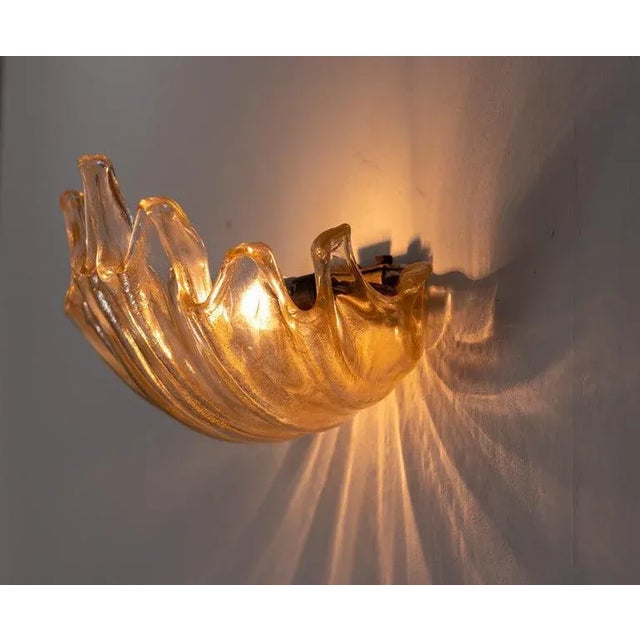 Clamshell Sconces by Barovier E Toso, Set of 2 For Sale - Image 10 of 13