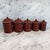 Set of Five French Reddish Brown Enamel Kitchen Canisters With Original Lids For Sale - Image 10 of 18