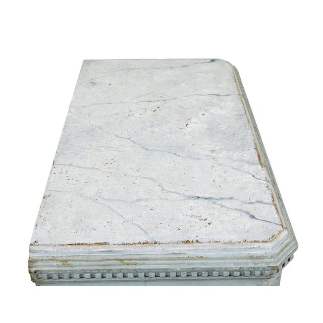 Antique Chest of Drawers with Faux Marble Tops, 1880, Set of 2 For Sale - Image 4 of 11