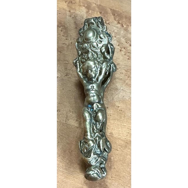 Vintage Ornate Metal Nutcracker For Sale - Image 4 of 12