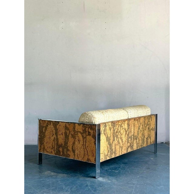 Vintage Boho Adrian Pearsall for Craft Associates Cork Loveseat For Sale - Image 12 of 12