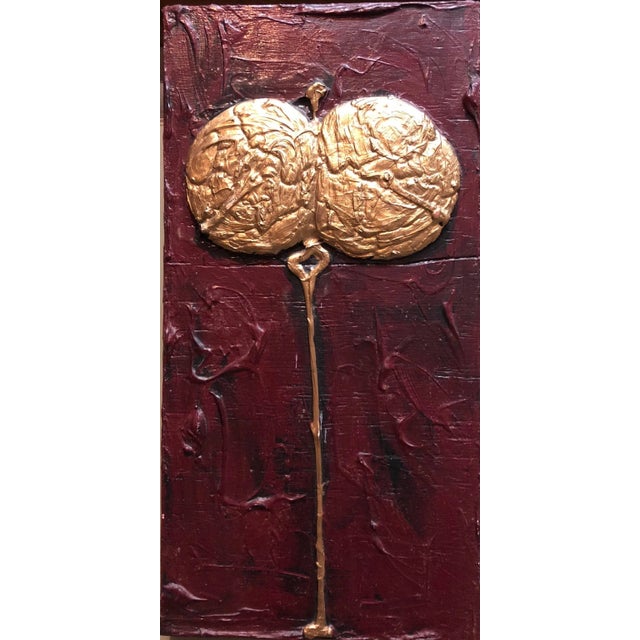 Contemporary Gloria Heilman, Heilman-C, Mixed Media Contemporary 'Self Portrait from my Heart' Sculptured Painting, 1996 For Sale - Image 3 of 5