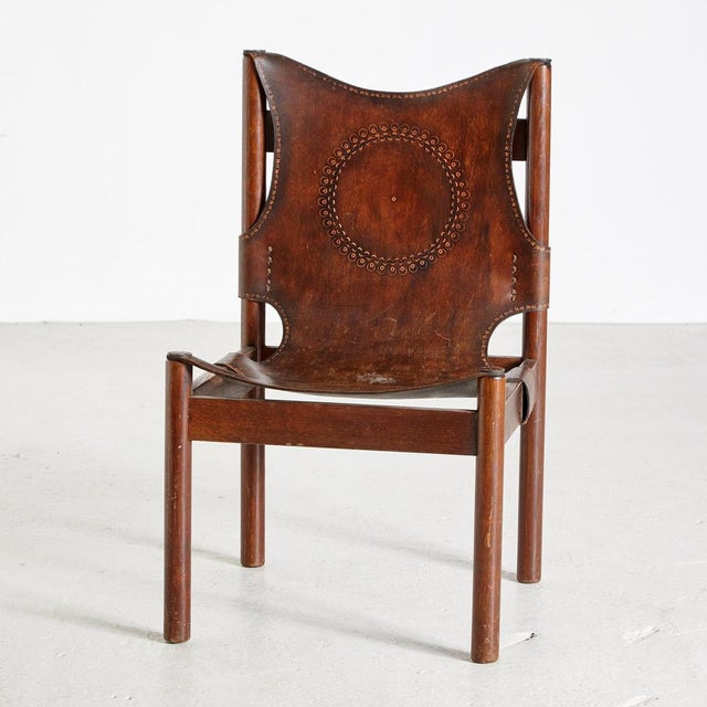 Oak Lounge Chair, 1970s For Sale - Image 9 of 9