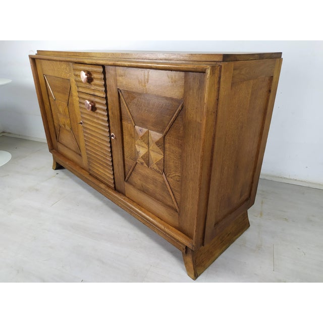 1940s Brutalist Sideboard by Charles Dudouyt, 1940s For Sale - Image 5 of 18