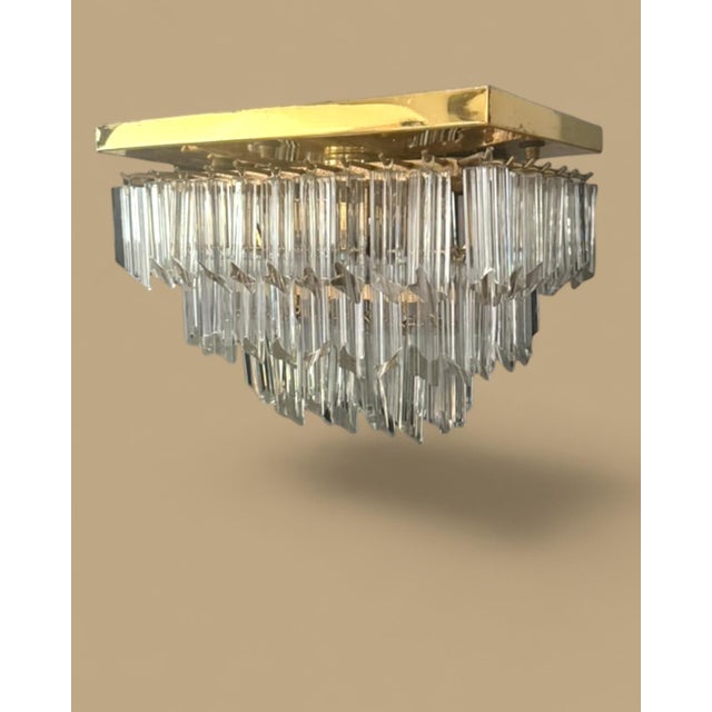 1970s Vintage Italian Ceiling Lamp, 1970s For Sale - Image 5 of 12