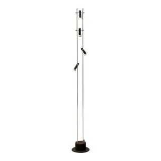 Vintage Italian Adjustable Multi-Light Chrome Floor Lamp For Sale