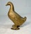 Antique 1900's Ac Williams Hand Painted Cast Iron Gold Duck Goose Still Bank For Sale - Image 4 of 10
