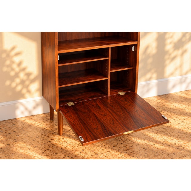 Wood Vintage Danish Wall Unit in Teak, 1960s For Sale - Image 7 of 9