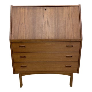 Vintage Secretaire in Teak from Bernhard Pedersen & Son For Sale