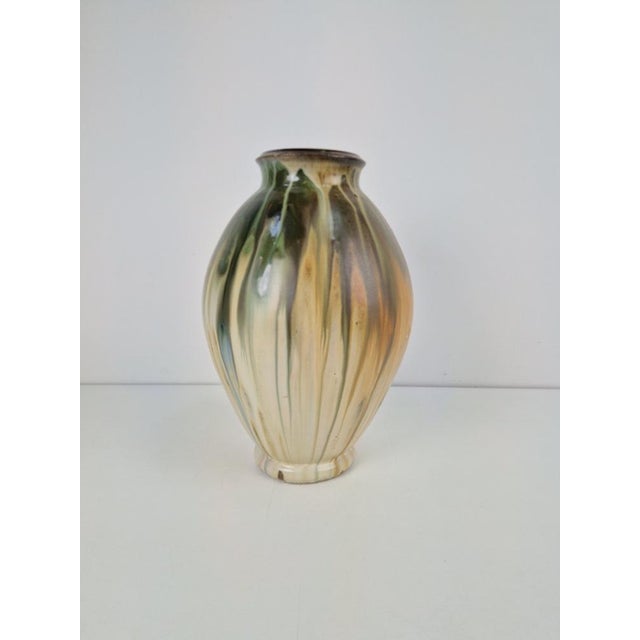 Glazed Stoneware Vase by Grégoire Lebon, Belgium, 1940s For Sale - Image 10 of 16
