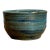 Vintage Blue Glazed Pottery Bowl For Sale