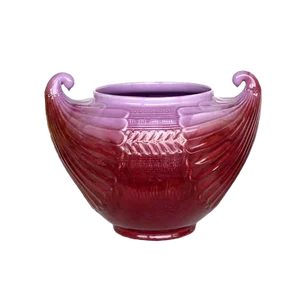 Antique Secessionist Ceramic Cachepot Vase by Christopher Dresser for SCI Laveno, 1900s