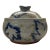 Ceramic Crock With Painted Leaves For Sale
