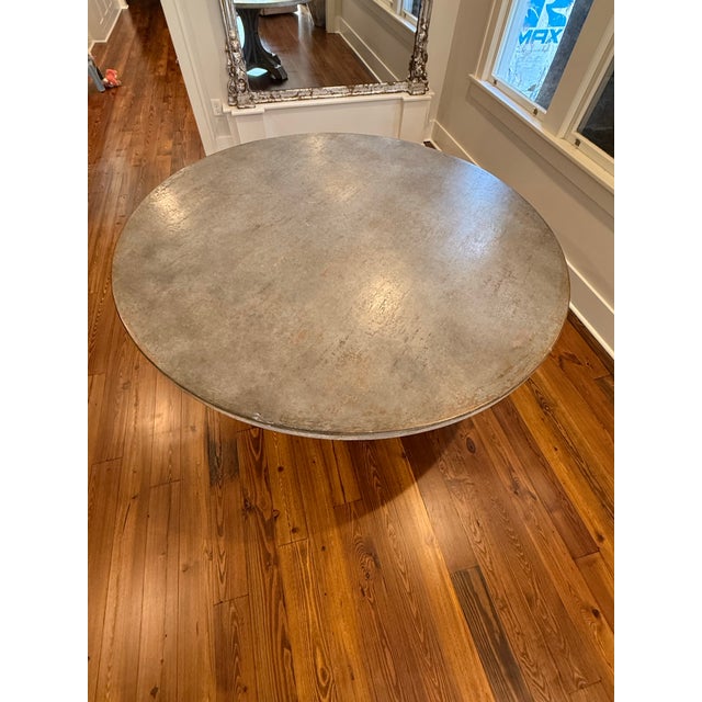Bennett Galleries Knoxville Reclaimed Wood Round Dining Table For Sale In Baton Rouge - Image 6 of 8