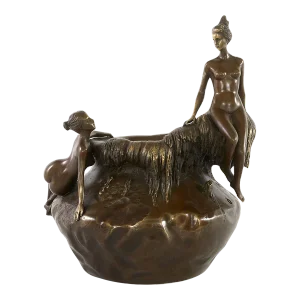 Late 19th Century Art Nouveau Style Bronze Vase