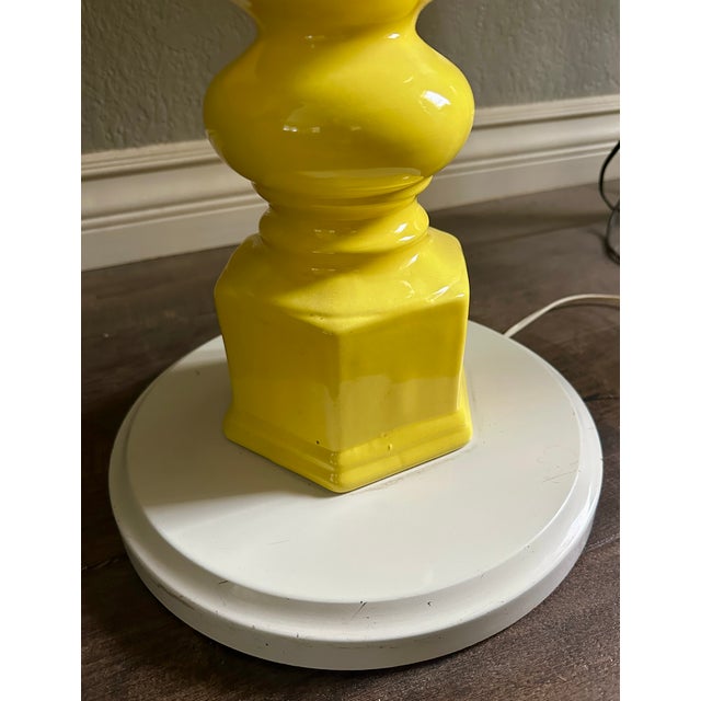 1970s Vintage Italian Table Lamp W/Original Shade & Slot for Books / Media: Brady Bunch Mod Style For Sale - Image 5 of 16