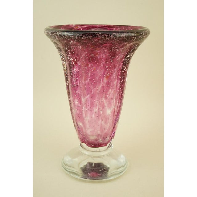 Mid-Century Modern Vintage Murano Submerged Bubble Glass Vase by Ignoto, 1970s For Sale - Image 3 of 18
