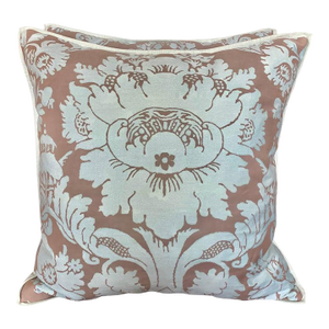 Pair of Custom Authentic Fortuny Pillows