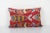 Hand Loomed Silk Velvet Lumbar Pillow Cover With Fish Motifs 16'' X 24'' For Sale In Philadelphia - Image 6 of 6