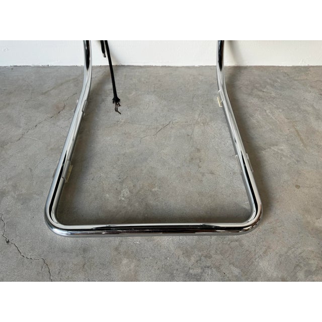 1960's Mies Van Der Rohe Leather Mr10 Chair for Knoll For Sale - Image 12 of 12