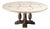 Italian Round Dining Table With Florentine Scrollwork For Sale